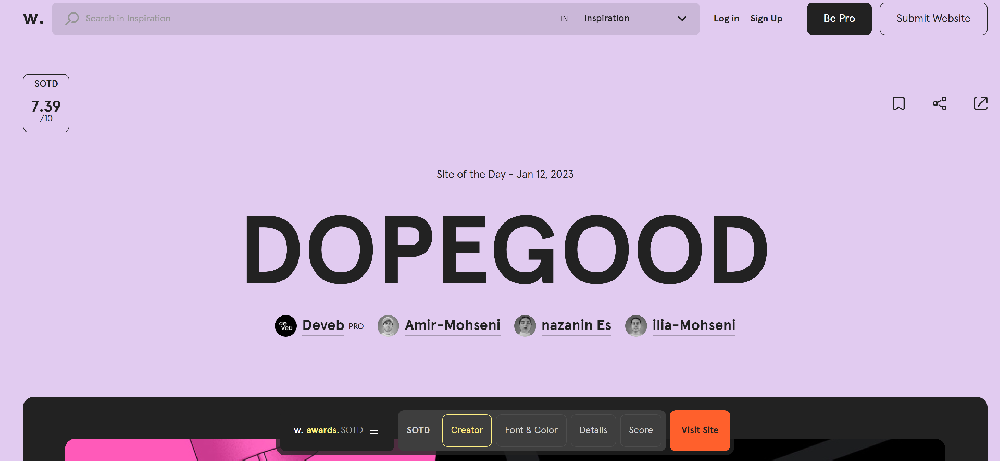 DOPEGOOD家具品牌网站